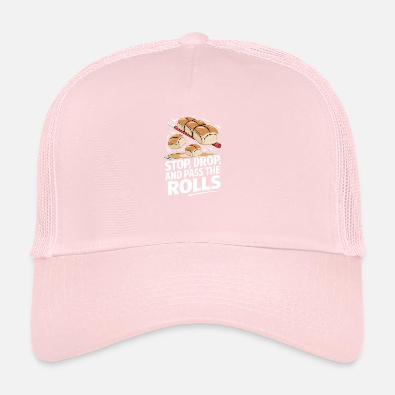 Stop Drop and Pass the Rolls Thanksgiving Trucker Cap