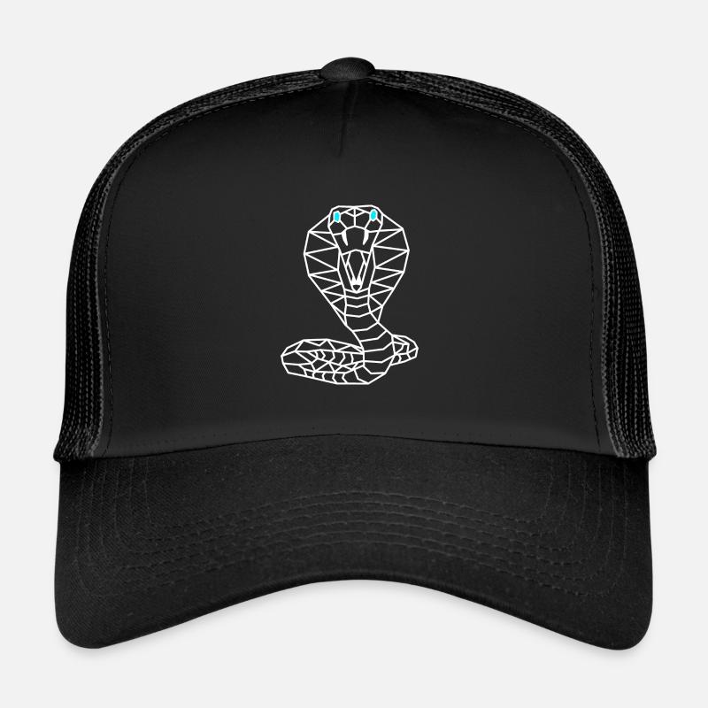 Ligne géométrique de serpent Casquette trucker 