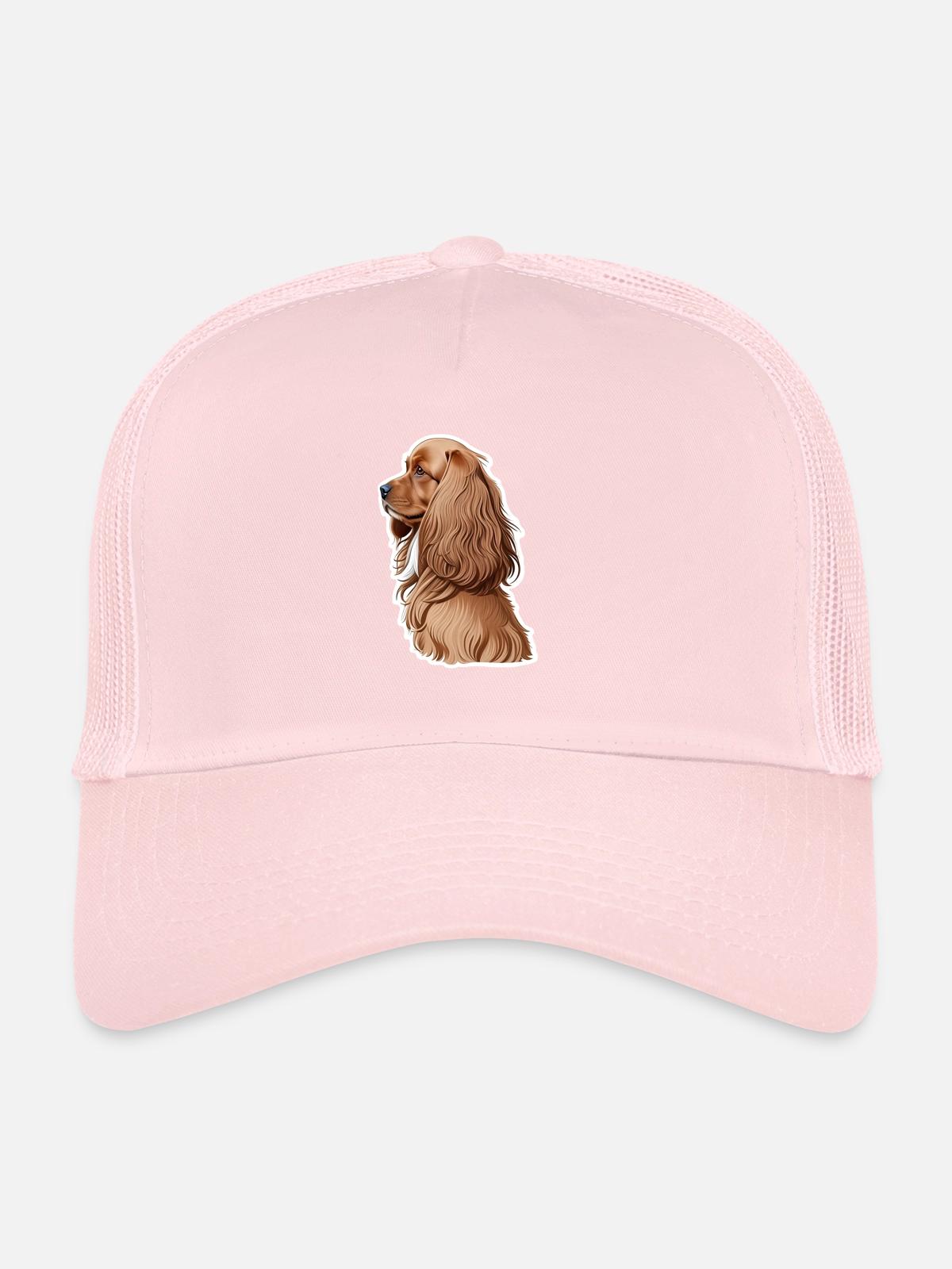 Cocker Spaniel - Trucker Cap - pale pink - Front