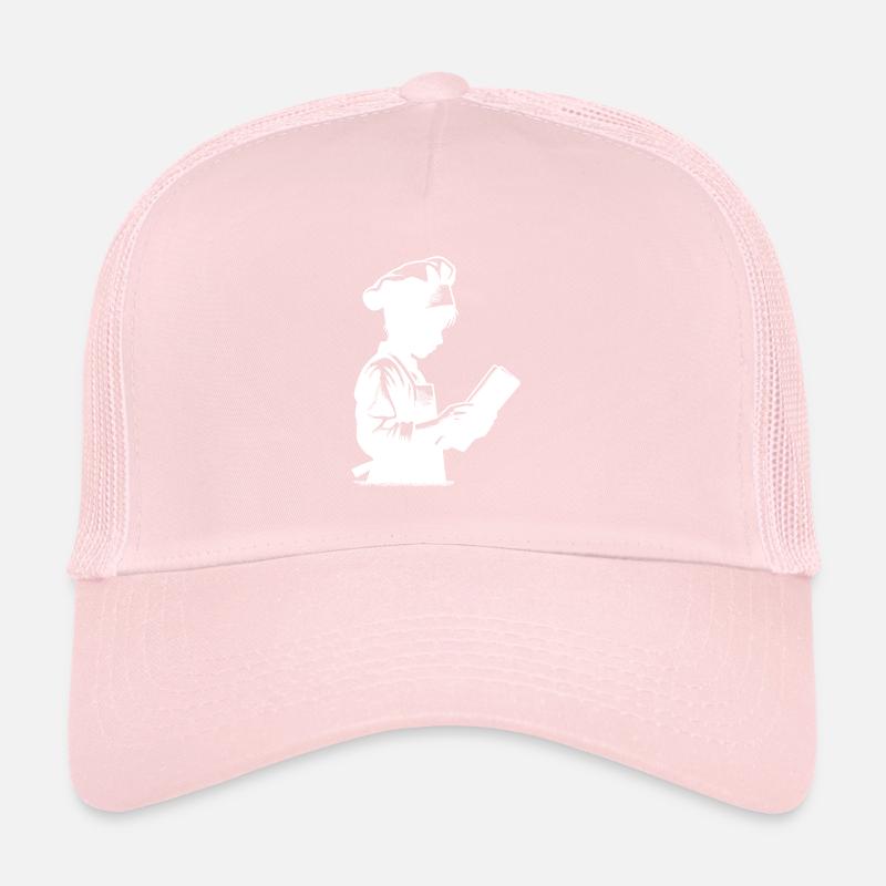 Trainee Chef and Hobby Baker Silhouette Portrait Trucker Cap