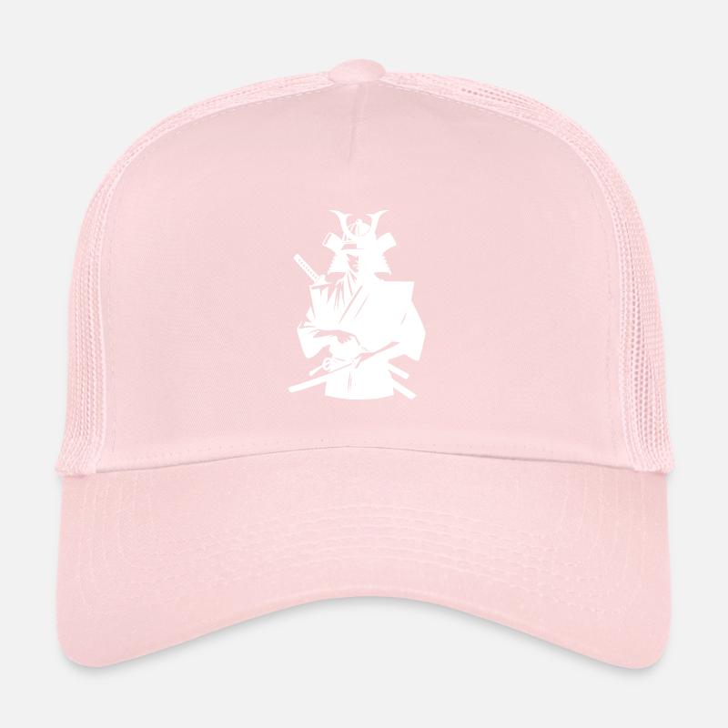 Japanese Samurai with Sword Trucker Cap