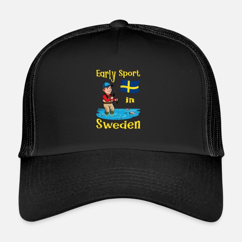 Exercice tôt le matin en Suède Casquette trucker 