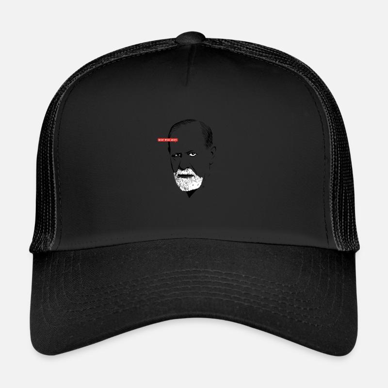 Sigmund - Casquette trucker  - noir/noir