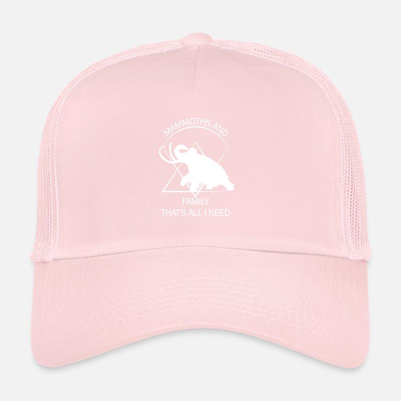 Funny Mammoth Stone Age Ice Age Design Prehistoric Trucker Cap