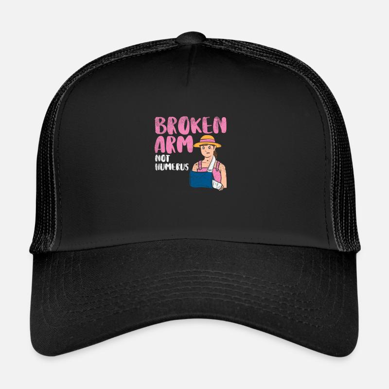 Broken Arm Not Humerus - Trucker Cap - black/black