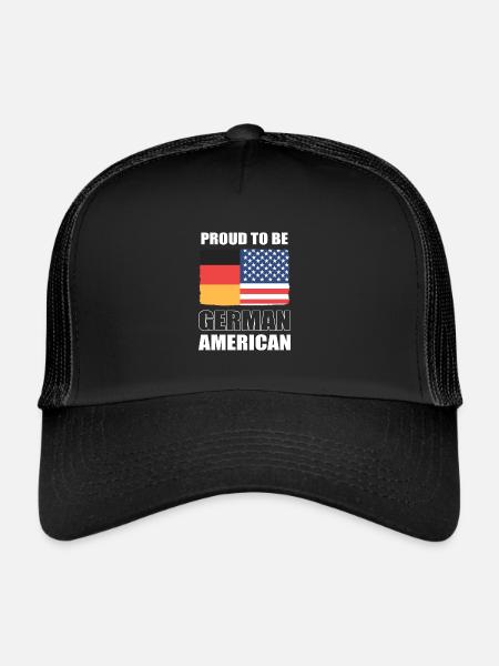 American German - Trucker Cap - black/black - Front