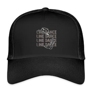 Danse en ligne Danse en ligne Danse en ligne Danse - Casquette trucker  - noir/noir - Devant