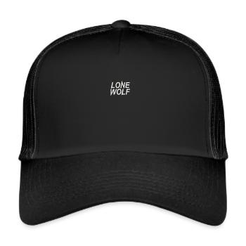 Lone Wolf - Trucker Cap - black/black - Front