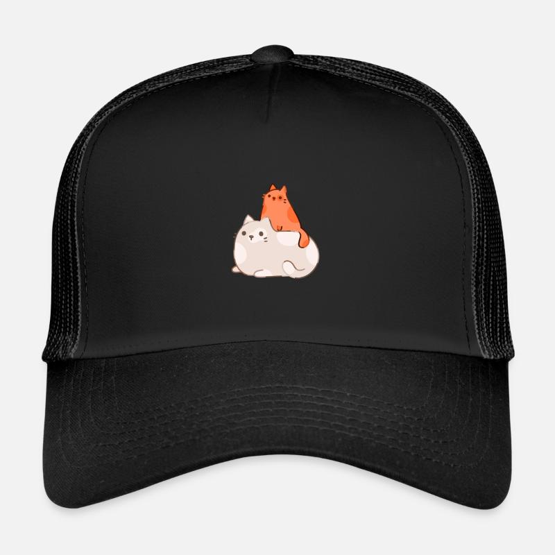 cat - Trucker Cap - black/black