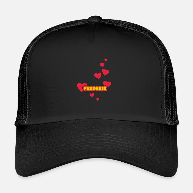 Frederik - Trucker Cap - Schwarz/Schwarz