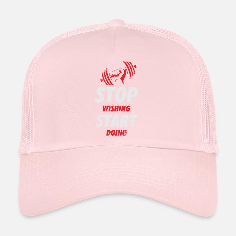 ARRÊTER DE SOUHAIT COMMENCER Casquette trucker 