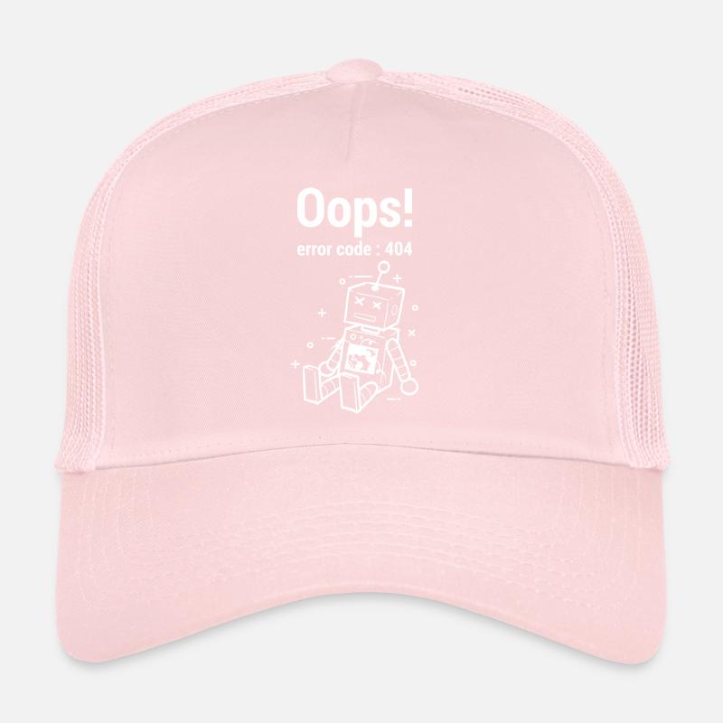 Oops Error 404 Graphic Trucker Cap