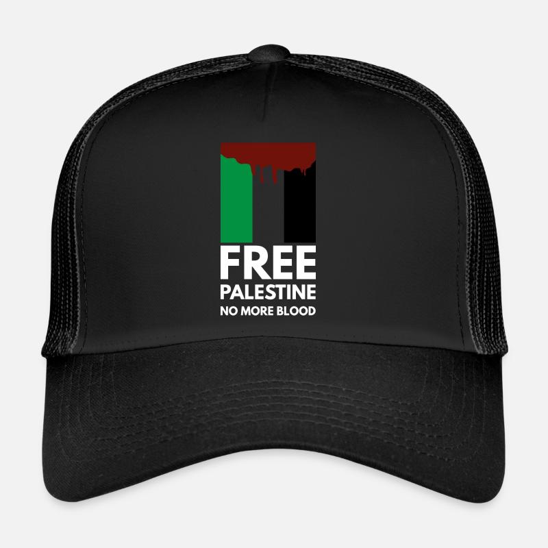 Palestine libre - Casquette trucker  - noir/noir