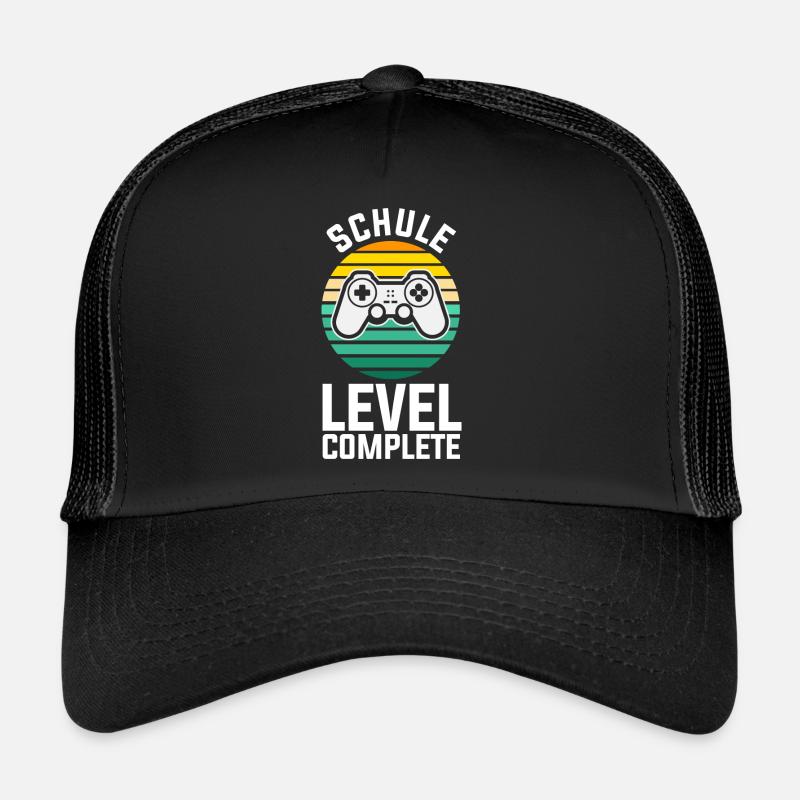 Level Abgeschlossen Schule Schulabschluss Abschlus Trucker Cap