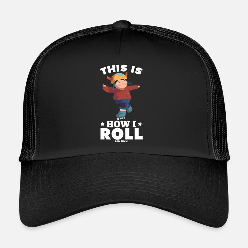 Child rides inline skates Trucker Cap