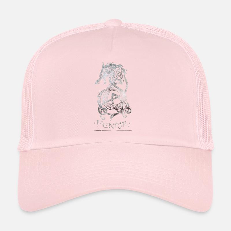 Fenrir Wolf - Oldstyle Walhalla Design Trucker Cap