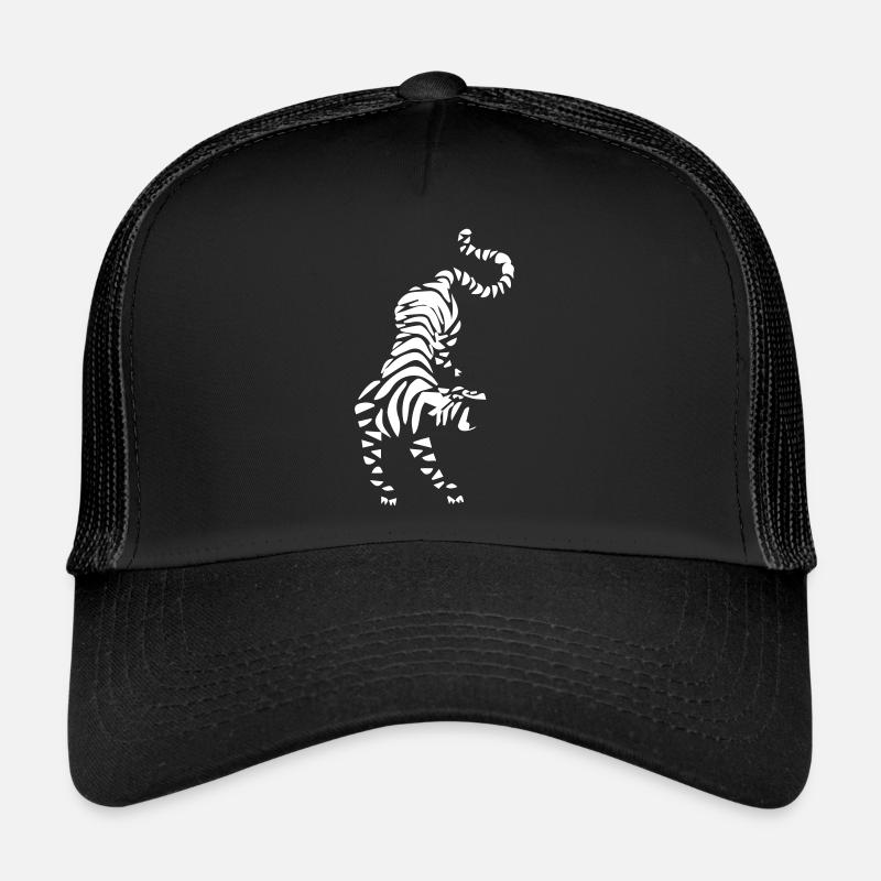 tiger - Trucker Cap - Schwarz/Schwarz