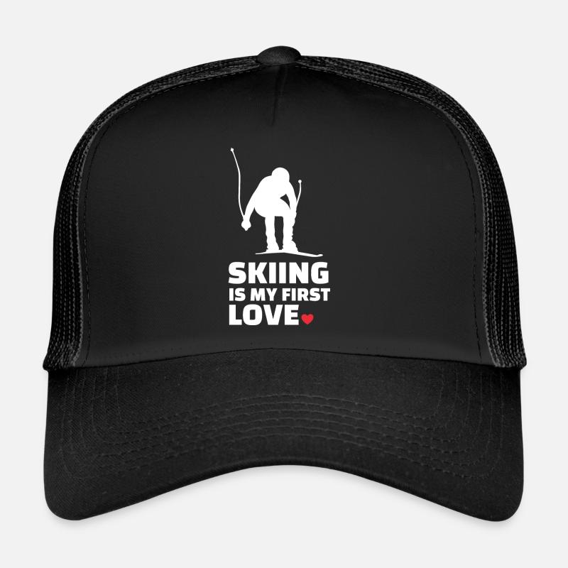 J’adore skier Élégant Casquette trucker 