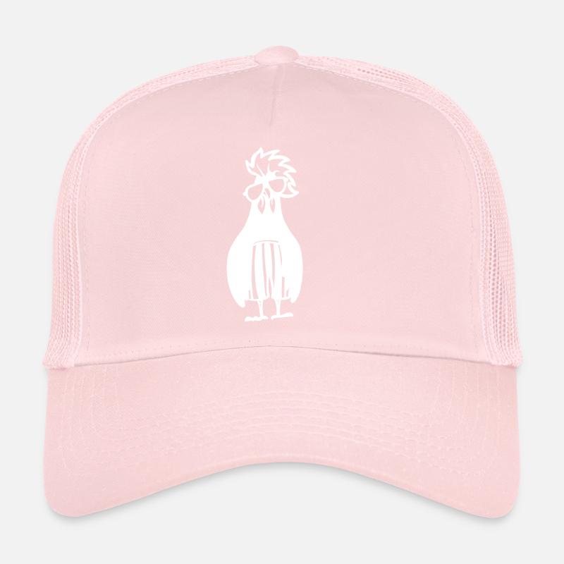 Poule cool en maillot de bains Casquette trucker 