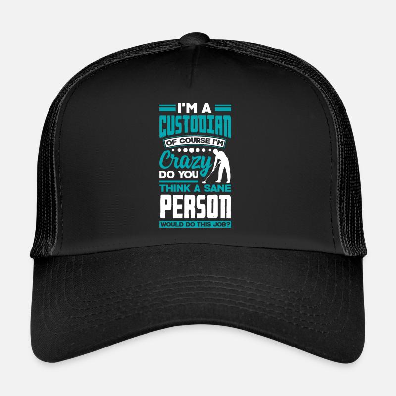 Gardien d’école Concierge Drôle de citation Casquette trucker 