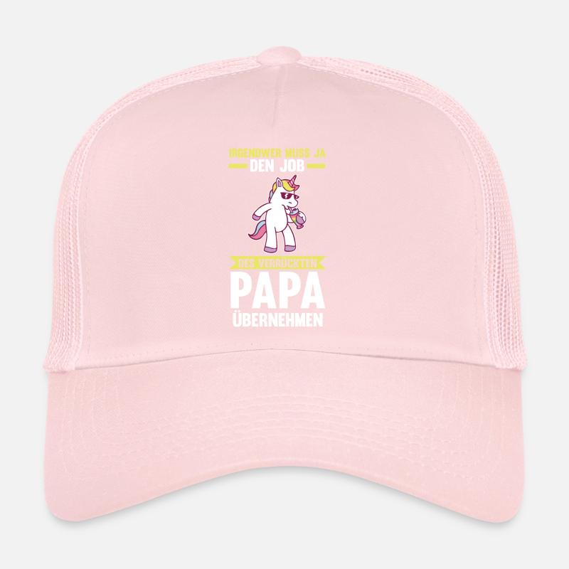 Vater Papi Einhorn Verrückter Papa Trucker Cap