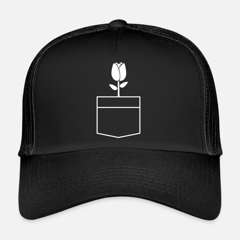 Pocket Tasche Tulpe Design Geschenk Trucker Cap