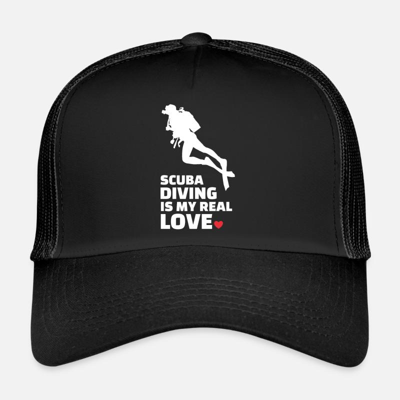 J’adore la plongée sous-marine Casquette trucker 