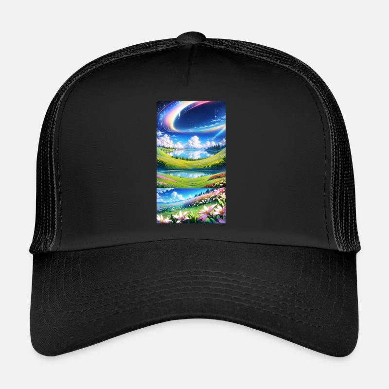 Landscape with 4 Areas Trucker Cap