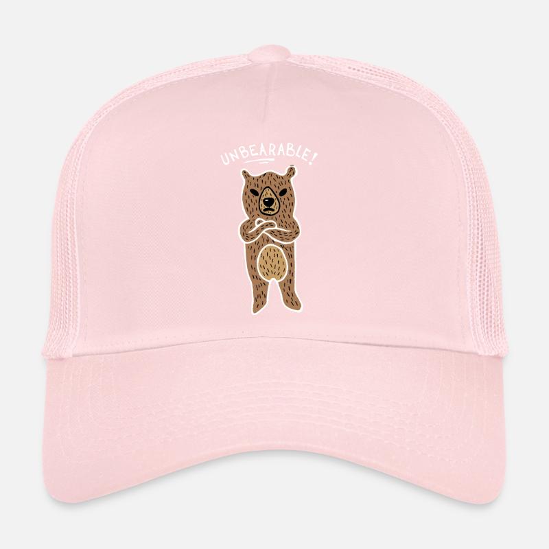Ours insupportable (Blanc) Casquette trucker 