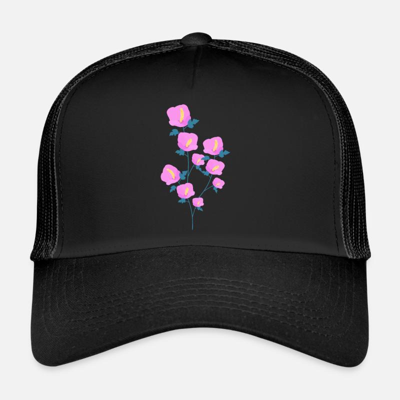 Fleurs d’hibiscus Casquette trucker 