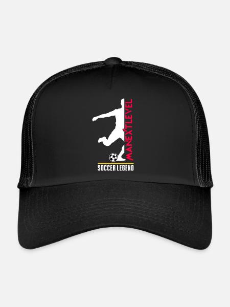 Soccer Legend - Trucker Cap - Schwarz/Schwarz