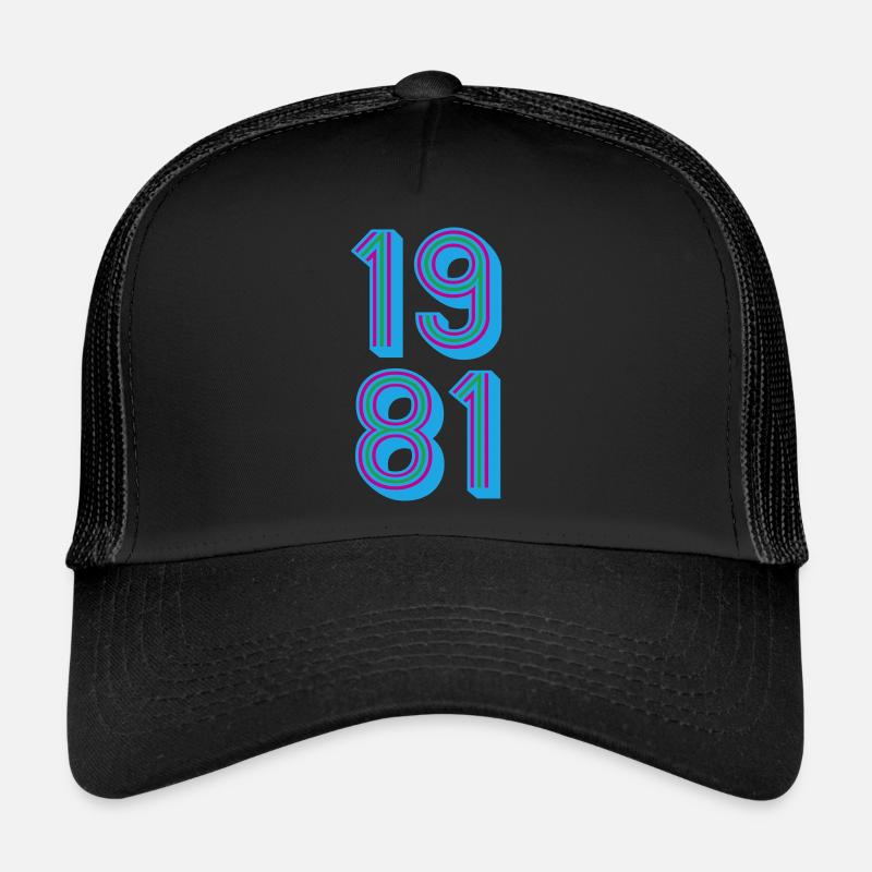 1981 Geburtsjahr | Farben änderbar Trucker Cap