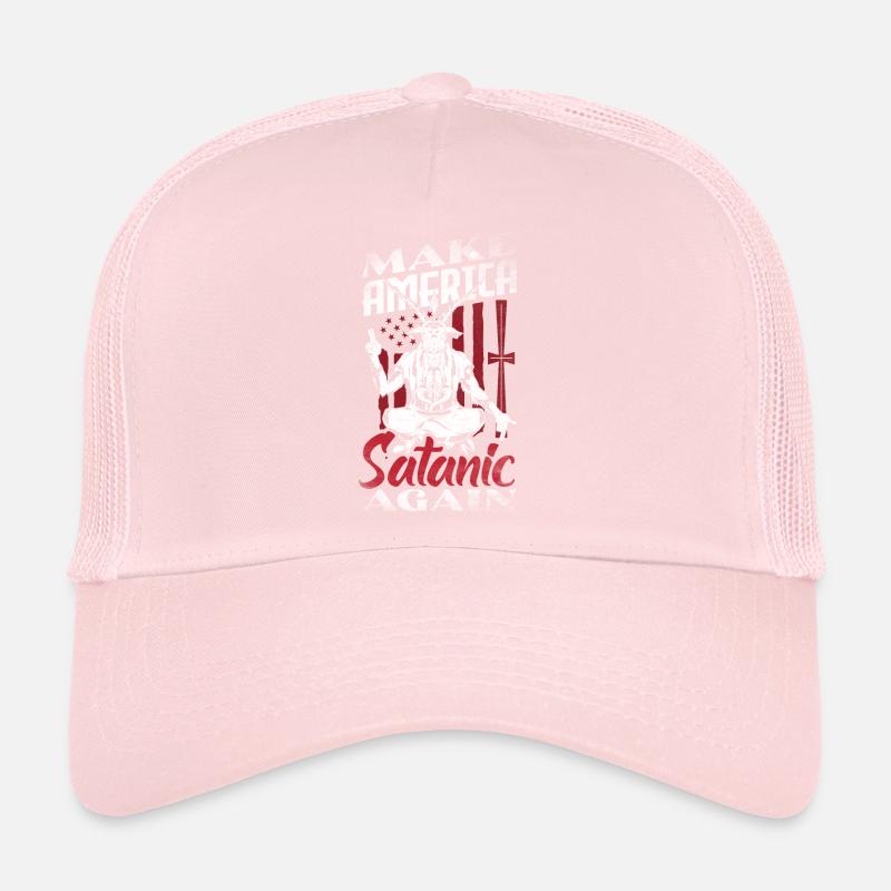 Satan Make America Satanic Again Occult Trucker Cap