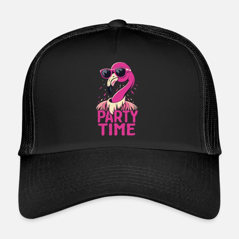Flamingo Party Time - Spaß, Federn und Feiern Trucker Cap