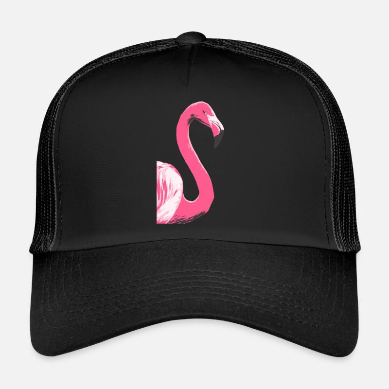 Flamingo Bird Illustration Trucker Cap