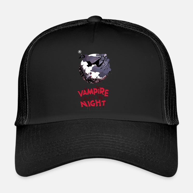 For Comic Fans - "Vampire Saves the Night" Trucker Cap