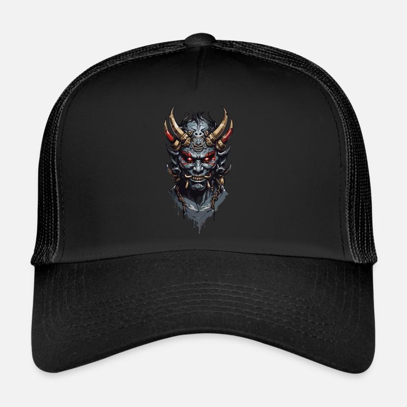 Oni Dämonen aus Japans Legenden zu Halloween Trucker Cap