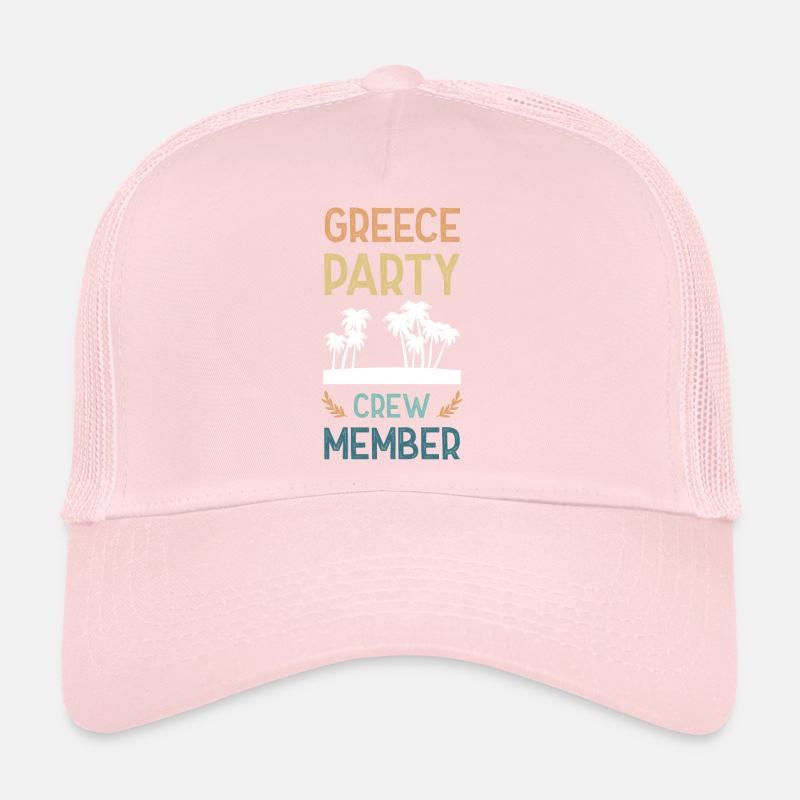 Équipe de fête en Grèce Casquette trucker 