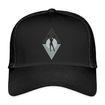 Cheerleading Cheerleading Girlie - Trucker Cap - black/black - Front