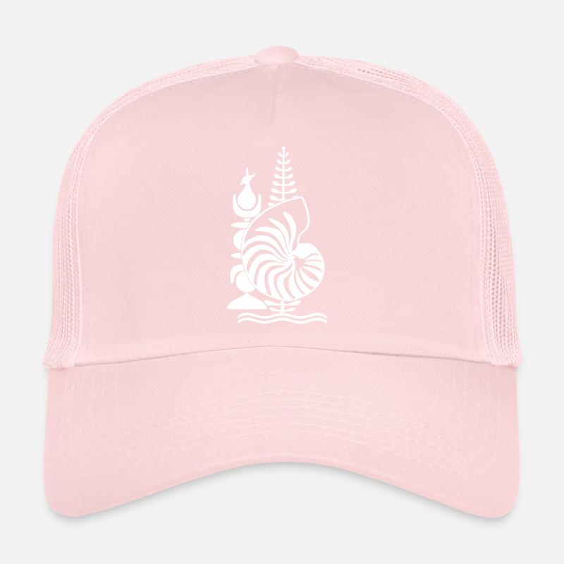 kanak design gift New Caledonia emblem Trucker Cap