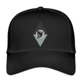 Lazy Chill - Trucker Cap - black/black - Front