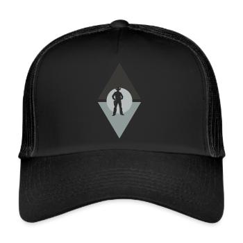 Cowboy Rider Ranch - Trucker Cap - black/black - Front