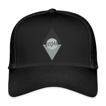 Vegan Animal Rights - Trucker Cap - black/black - Front
