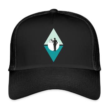 Lawyer Paragraph Law - Trucker Cap - black/black - Front