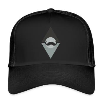 Mustache Sir Facial Hair - Trucker Cap - black/black - Front