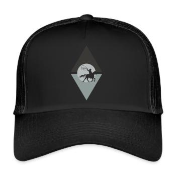 Cowboy Sheriff Rider - Trucker Cap - black/black - Front