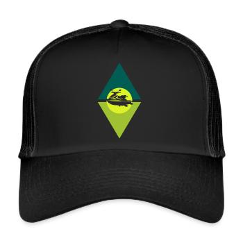 Jet ski wakeskate motorboat - Trucker Cap - black/black - Front