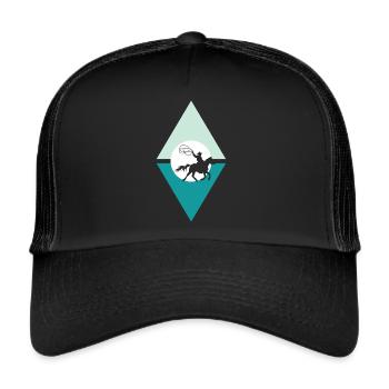 Cowboy Western - Trucker Cap - black/black - Front