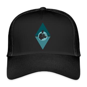 Lawyer Judge Paragraph - Trucker Cap - black/black - Front