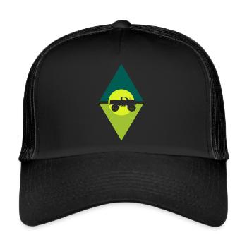Monster Truck Off-Road Vehicles - Trucker Cap - black/black - Front